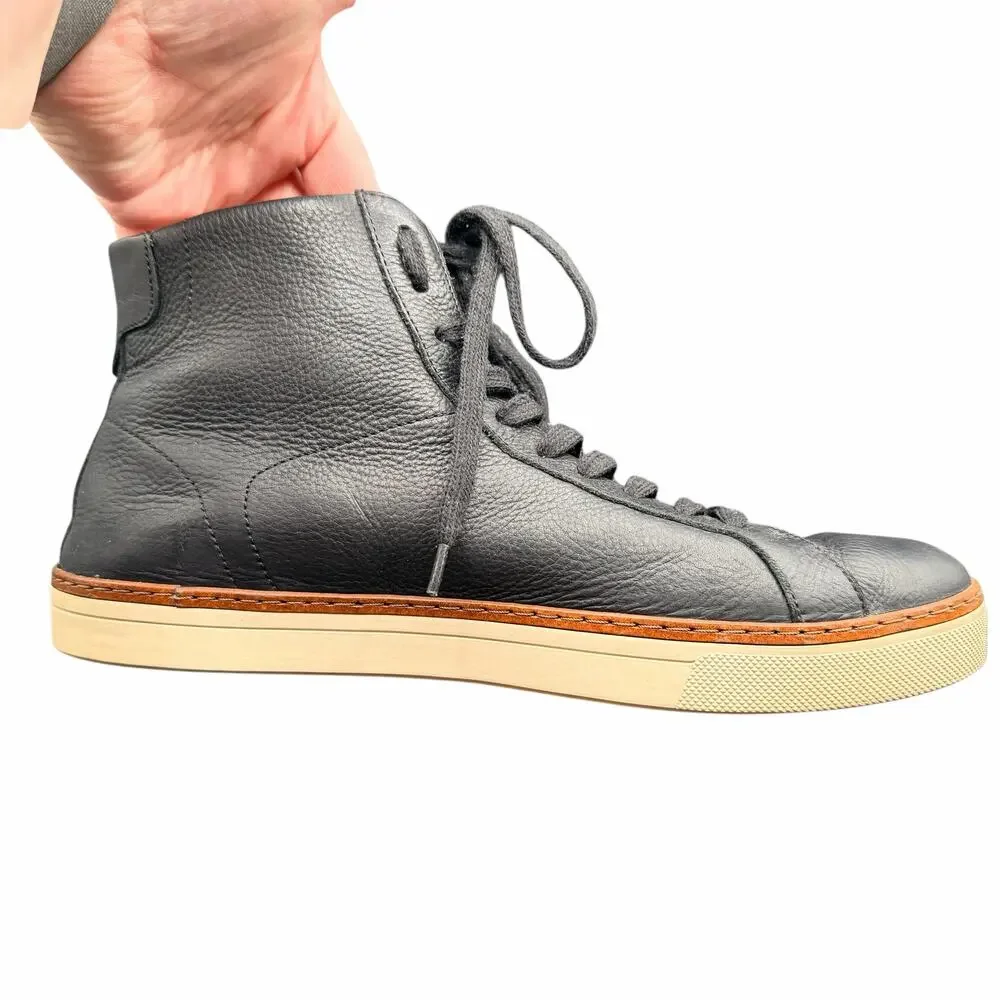 Banana Republic Black Leather High Top Sneakers Men’s 10.5 Casual